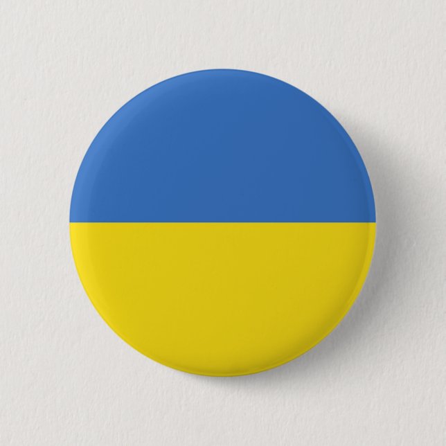 Ukraine Flag 2 Inch Round Button (Front)
