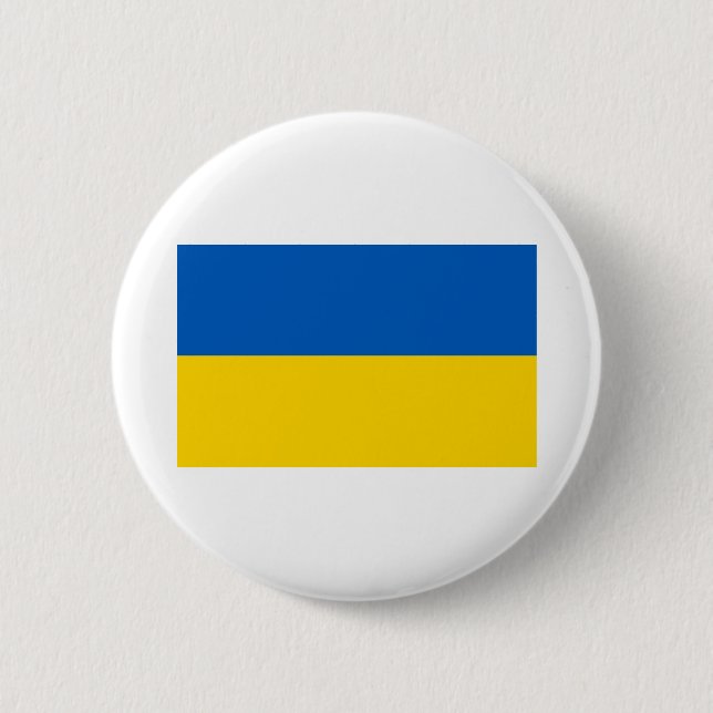 Ukraine Flag 2 Inch Round Button (Front)
