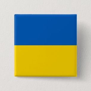 Ukraine Flag 2 Inch Square Button