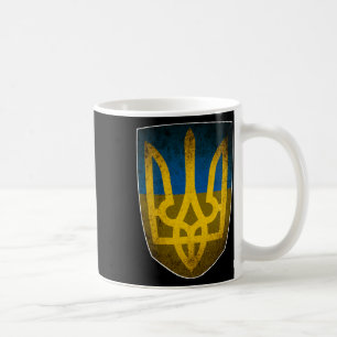 Ukraine Flag And Trident Ukrainian  Coffee Mug