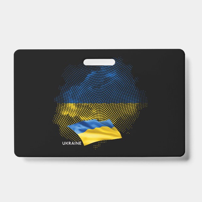 Ukraine flag badge (Front)