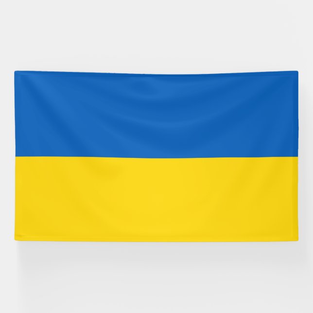 Ukraine Flag Banner (Horizontal)