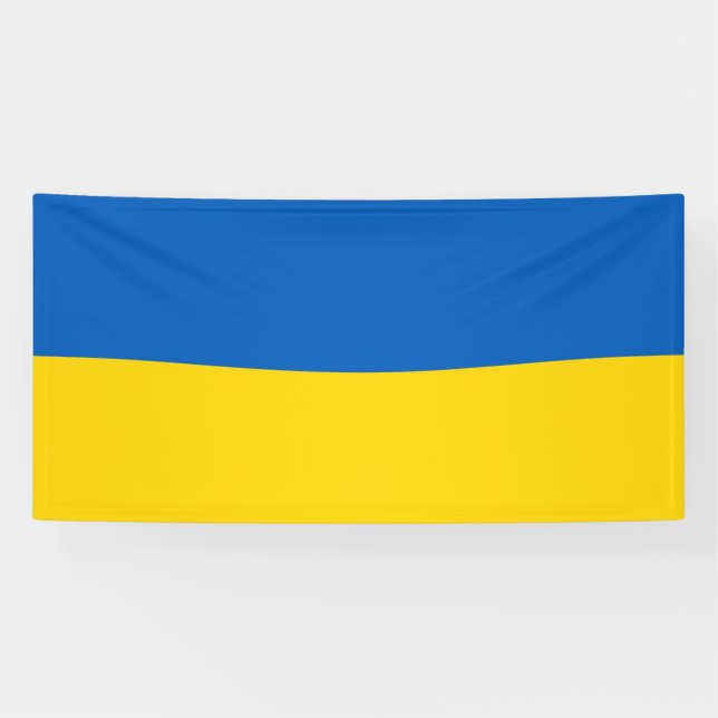 Ukraine Flag Banner (Horizontal)
