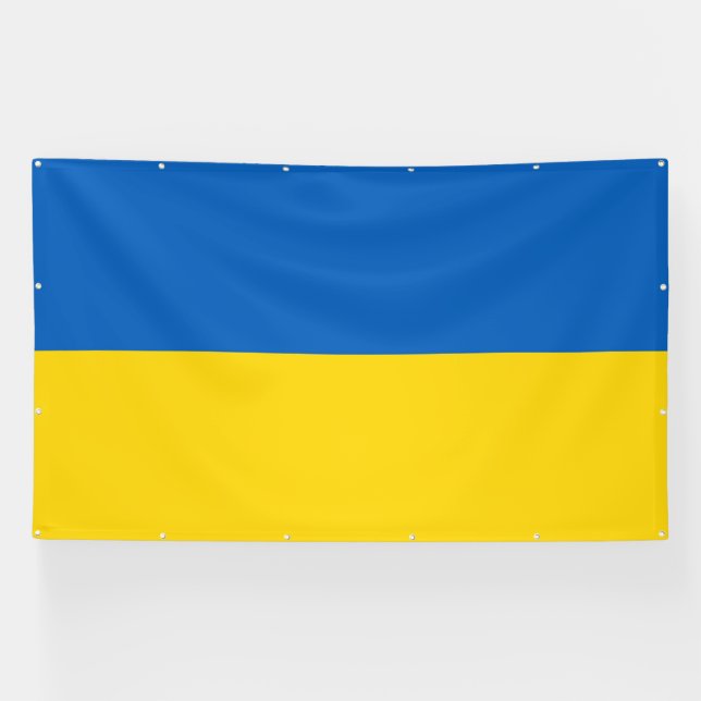Ukraine Flag Banner (Horizontal)
