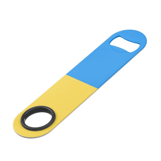 Ukraine flag bar key (Front Angled)