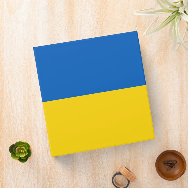 Ukraine flag binder (In Situ)