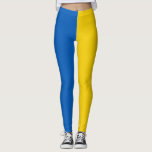 Ukraine Flag Blue Yellow Leggings<br><div class="desc">Modern and minimal leggings with Flag of Ukraine featuring yellow and blue stripes. These Ukraine Flag Leggings are fully customizable: create your own unique gift easily choosing any colour, adding text, photo, clipart and graphic design elements. Open the Zazzle design editor and discover beautiful patriotic travel photos and flags of...</div>