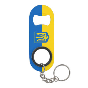 Ukraine Flag Blue Yellow Patriotic Keychain Bottl Bottle Opener
