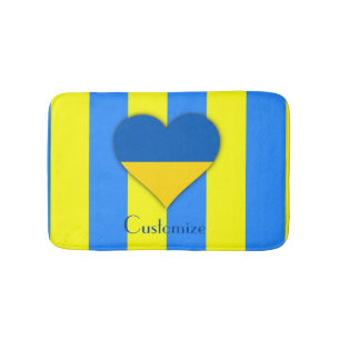 Ukraine Flag Blue Yellow Thunder_Cove Bath Mat