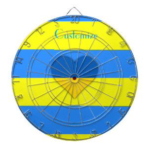 Ukraine Flag Blue Yellow Thunder_Cove Dartboard
