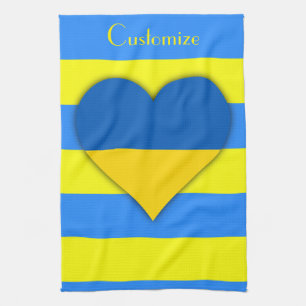 Ukraine Flag Blue Yellow Thunder_Cove Kitchen Towel