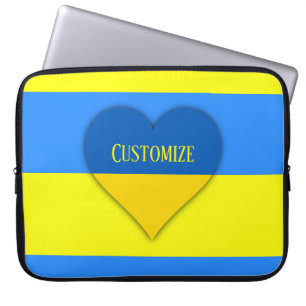 Ukraine Flag Blue Yellow Thunder_Cove  Laptop Sleeve