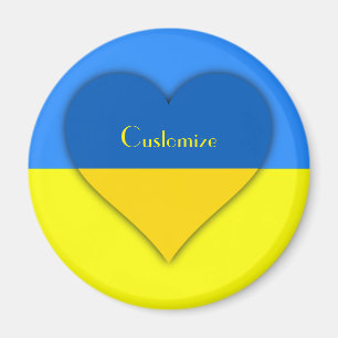Ukraine Flag Blue Yellow Thunder_Cove Magnet