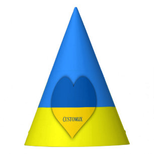 Ukraine Flag Blue Yellow Thunder_Cove Party Hat