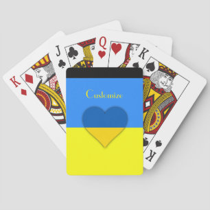 Ukraine Flag Blue Yellow Thunder_Cove  Playing Cards