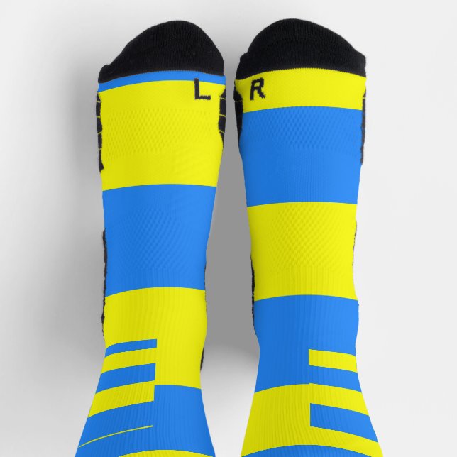 Ukraine Flag Blue Yellow Thunder_Cove Socks (Top)
