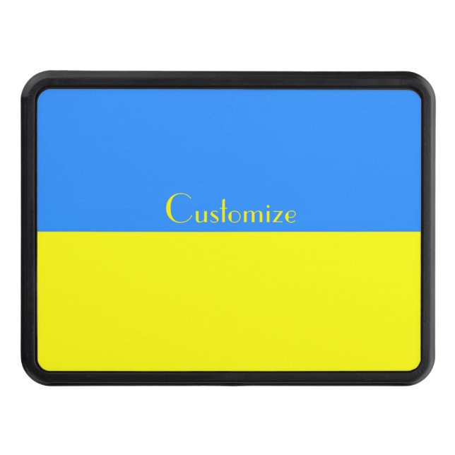 Ukraine Flag Blue Yellow Thunder_Cove  Trailer Hitch Cover (Front)