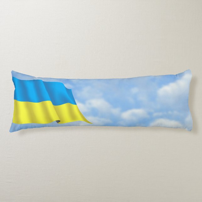 Ukraine Flag Body Pillow (Front)