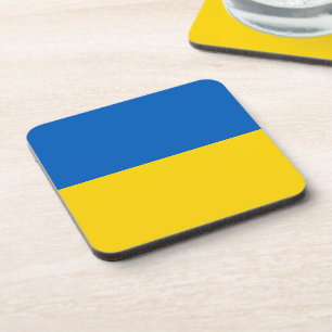 Ukraine flag coaster