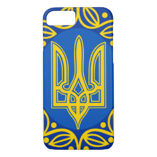Ukraine, Flag, Coat of Arms, Ukrainian Tryzub Case-Mate iPhone Case
