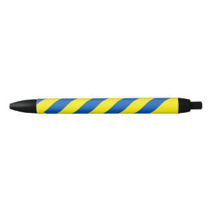 Ukraine Flag Colours Modern  Black Ink Pen