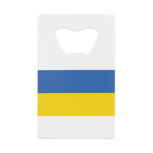 UKRAINE-FLAG CREDIT CARD BOTTLE OPENER (Front)