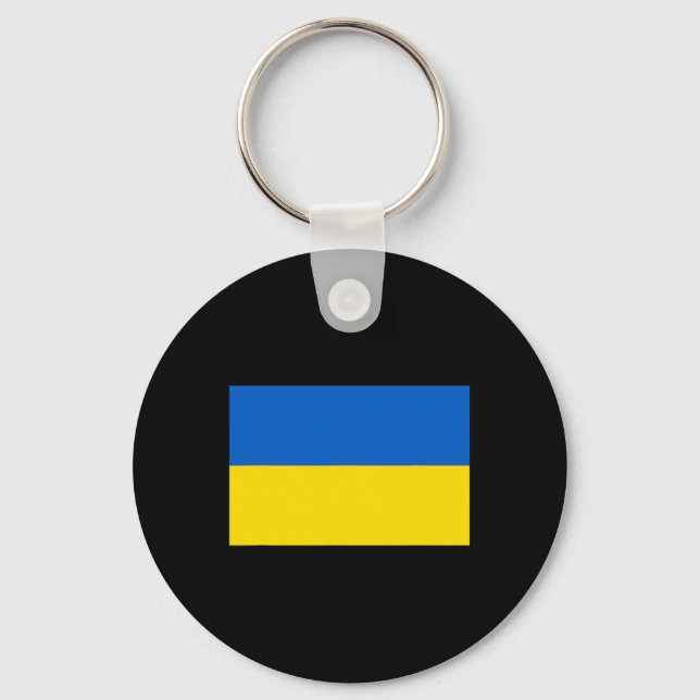 Ukraine Flag Design  Keychain (Front)