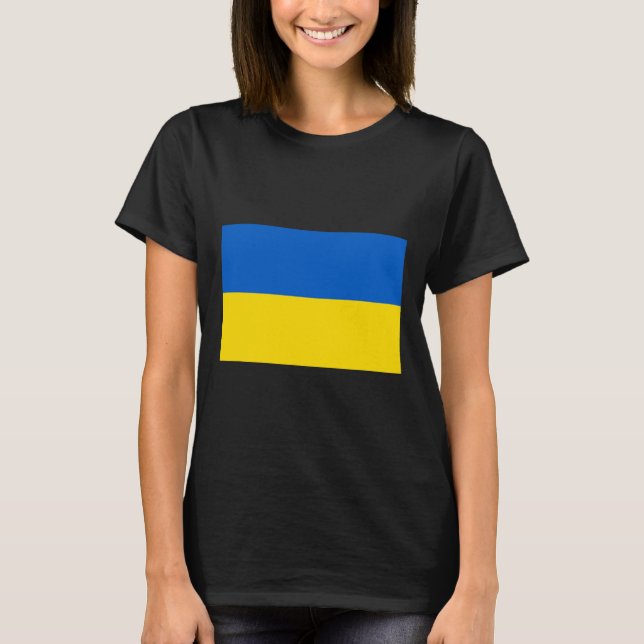 Ukraine Flag Design  T-Shirt (Front)
