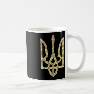 Ukraine Flag Emblem Ukrainian National Tryzub Trid Coffee Mug