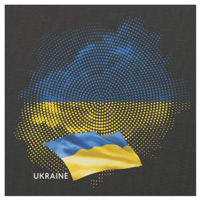Ukraine flag fabric (Close Up)