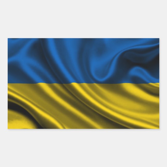 Ukraine Flag Fabric Sticker (Front)