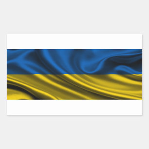 Ukraine Flag Fabric Sticker