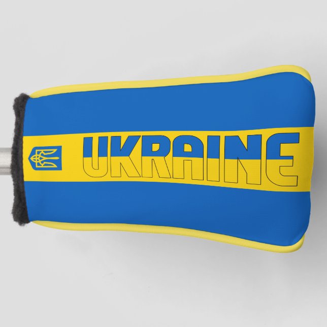 Ukraine Flag Gorgeous Patriotic Golf Head Cover (Front)