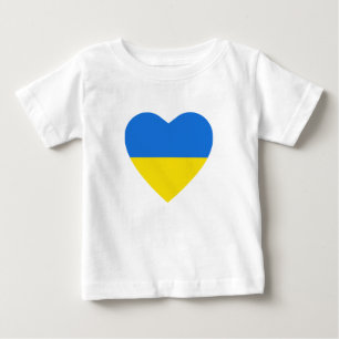 Ukraine Flag Heart T-Shirt