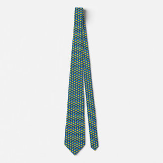 Ukraine Flag Hearts Tie