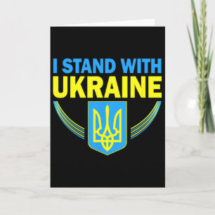 Ukraine Flag I Stand With Ukraine Shirt Support Uk Card