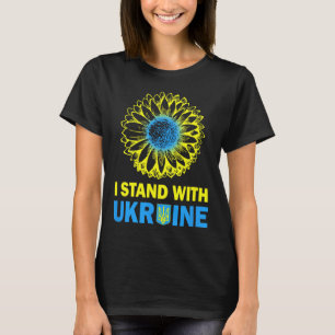 Ukraine Flag I Stand With Ukraine Sunflower Ukrain T-Shirt