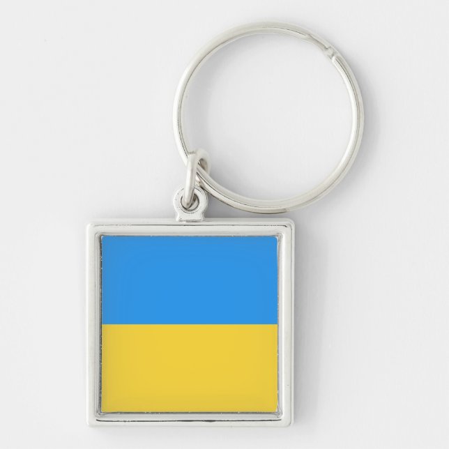 Ukraine flag keychain (Front)