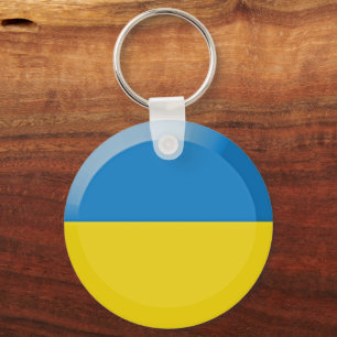 Ukraine flag keychain