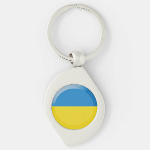 Ukraine flag keychain