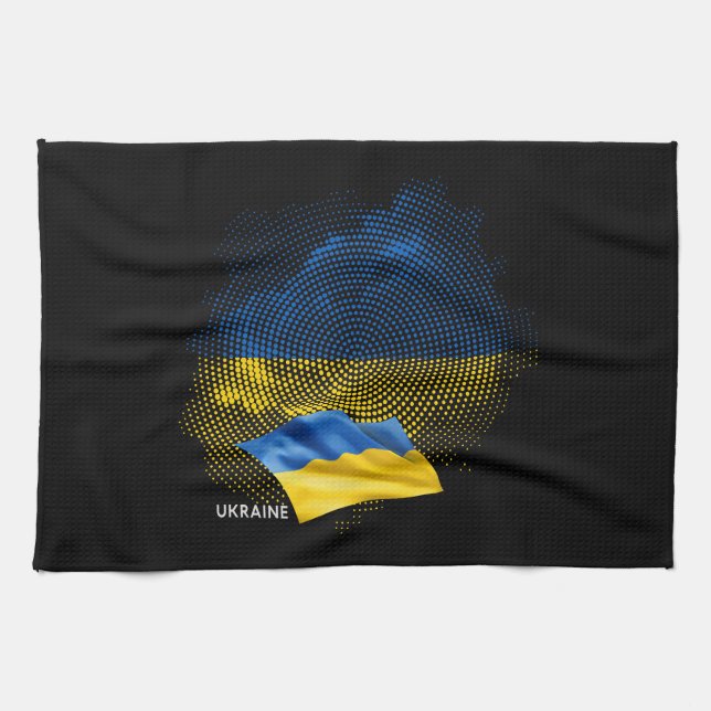 Ukraine flag kitchen towel (Horizontal)