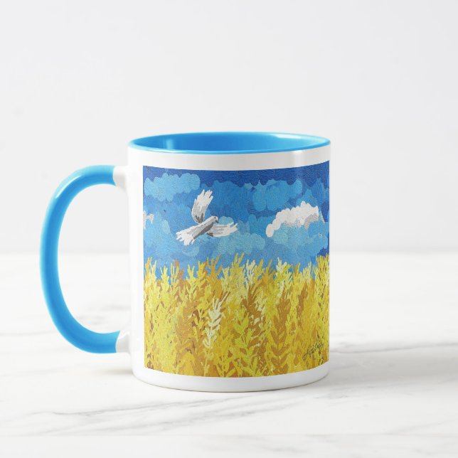 Ukraine Flag Landscape Mug (Left)