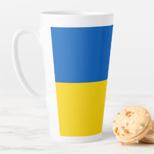 Ukraine flag latte mug