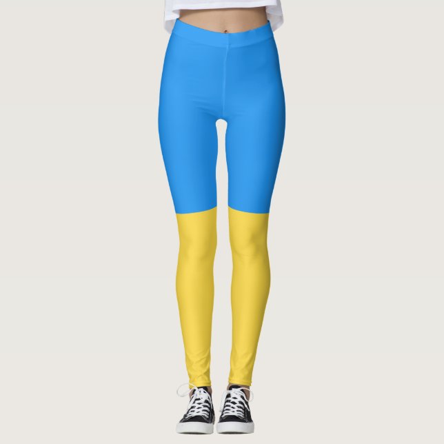 Ukraine flag leggings (Front)