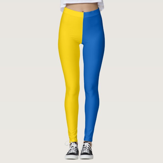Ukraine Flag Leggings (Front)