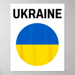 Ukraine Flag Modern  Poster
