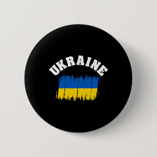 Ukraine Flag National Flag Kiev Ukrainian Kyiv 2 Inch Round Button