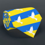 Ukraine Flag Neck Tie Dove of Peace - Freedom<br><div class="desc">Flag of Ukraine - Dove of Peace - Freedom - Peace Support - Solidarity - Ukrainian Flag - Strong Together - Freedom Victory ! Let's make the world a better place - everybody together ! A better world begins - depends - needs YOU too ! You can transfer to 1000...</div>