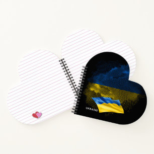 Ukraine flag notebook