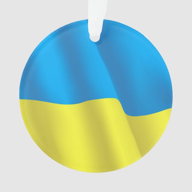 Ukraine Flag Ornament (Front)